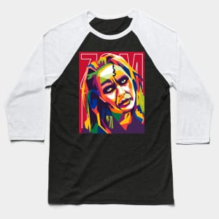 zombie halloween wpap Baseball T-Shirt